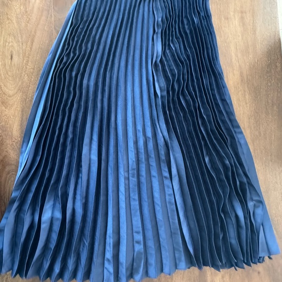 J. Crew Dresses & Skirts - J. Crew Deep Blue A-Line Pleated Skirt